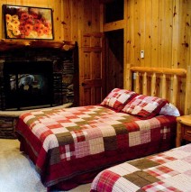 Bedroom w/ Fireplace